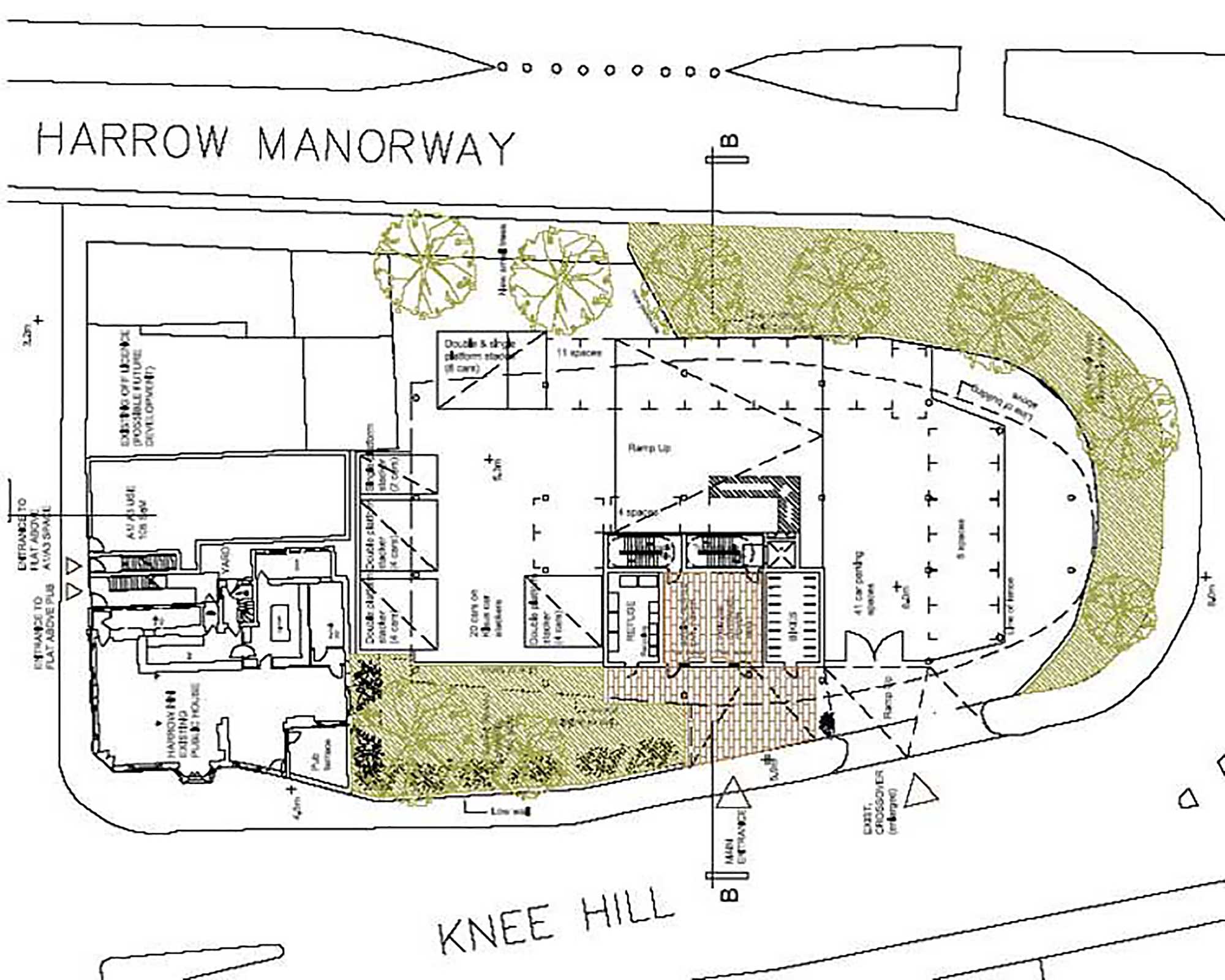 Plans for Harrow Inn site