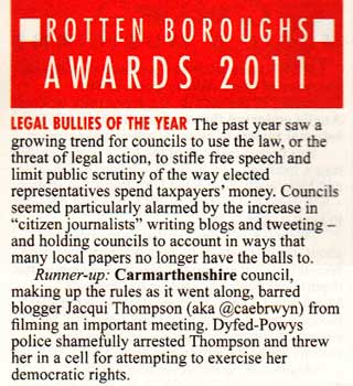 Private Eye's Rotten Boroughs Awards