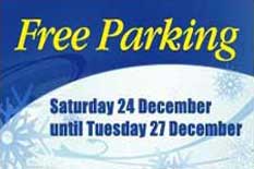 Free parking 24-27 December