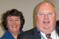 Bexley council leader Teresa O'Neill and Eric Pickles MP