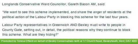 Gareth Bacon's views on County Gate
