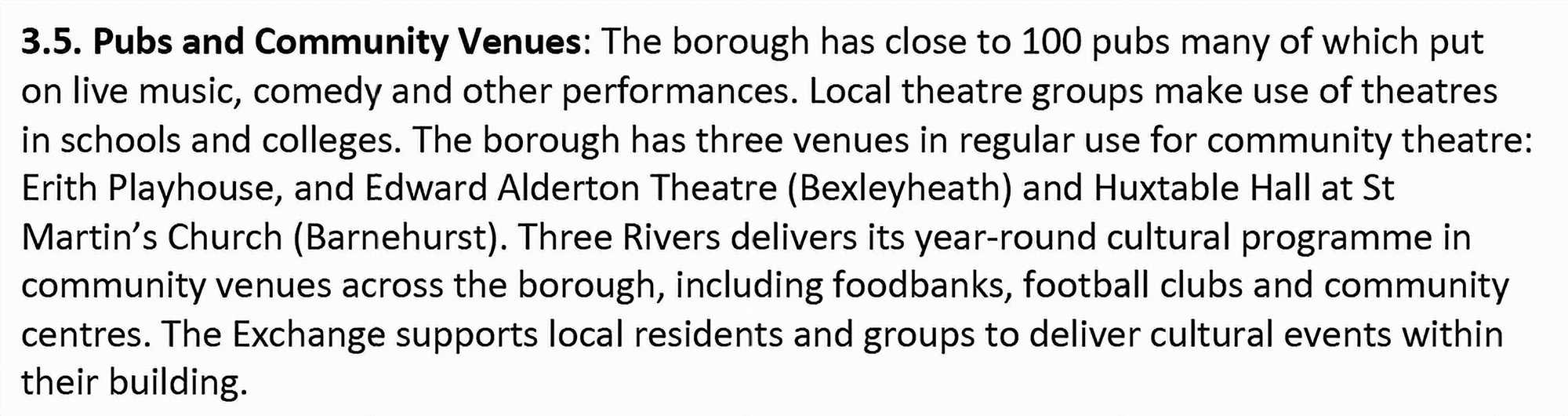 Erith Playhose etc. Erith Playhouse