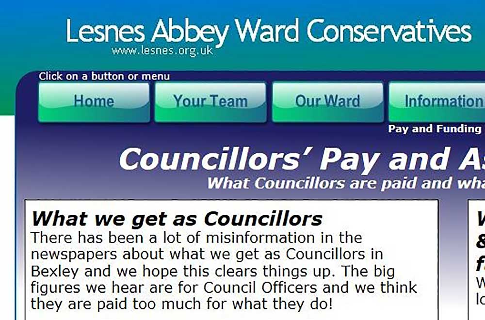 Lesnes Abbey Conservatives website amended