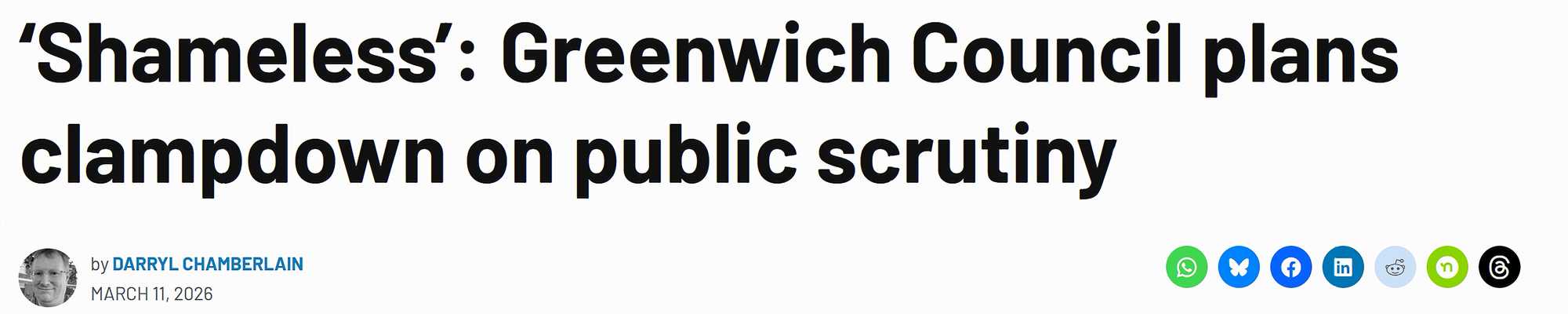 Greenwich shameless Shameless