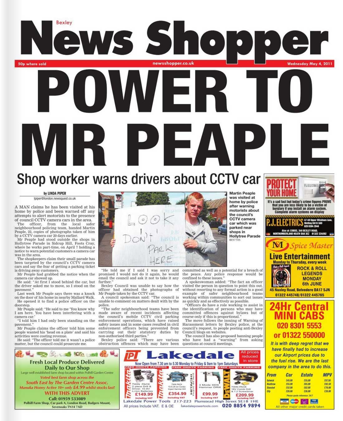 News Shopper front page